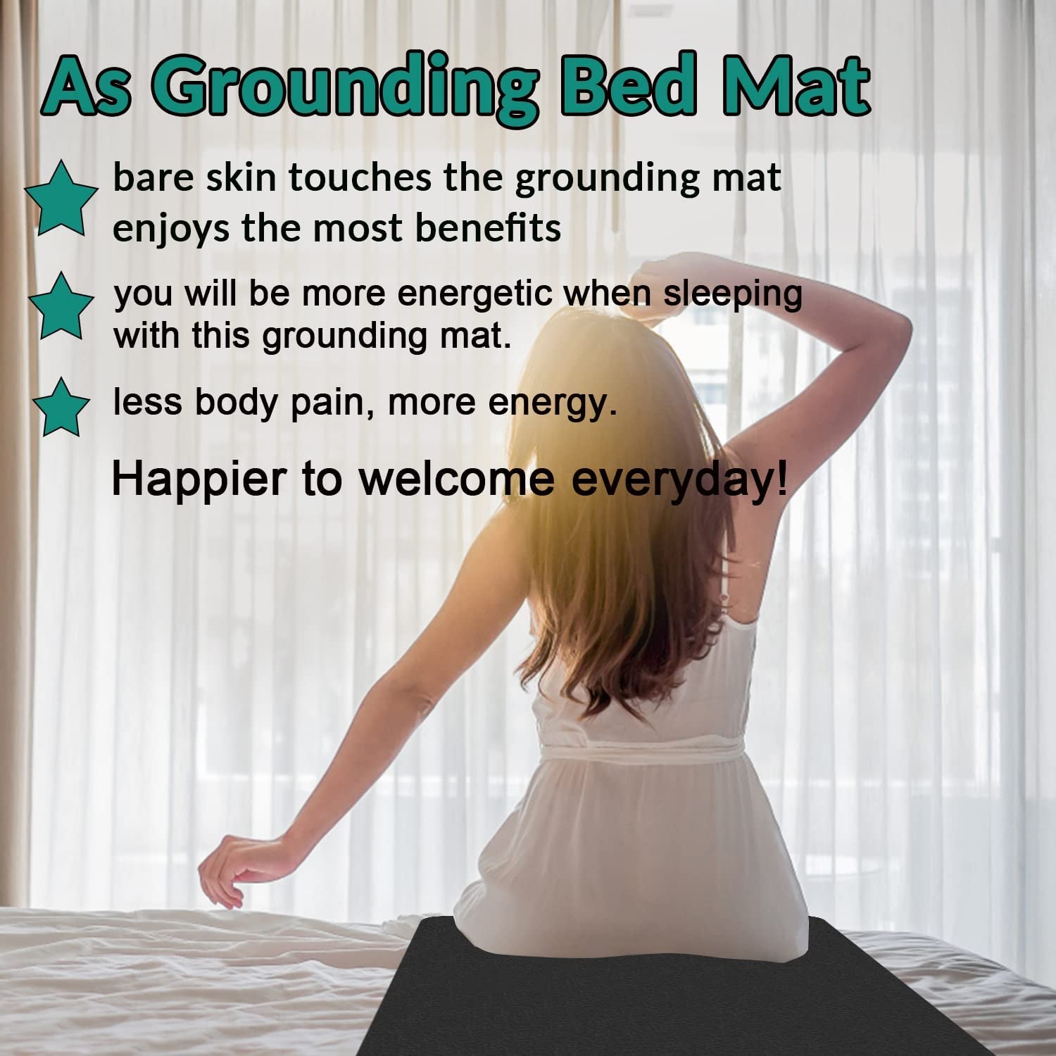 "Grounding Mat for Enhanced Sleep and Health Benefits"